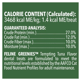 Greenies Feline Cat Dental Treats Tempting Tuna Flavour 60g - 10 Packs image 5