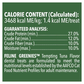 Greenies Feline Cat Dental Treats Tempting Tuna Flavour 60g image 5