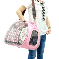 Ibiyaya Transparent Pet Carrier - Pink Valentine image 5