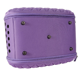 Ibiyaya Collapsible Pet Carrier with Shoulder Strap - Diamond Deluxe Purple image 5