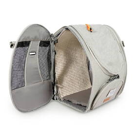 Ibiyaya Adventure Cat & Small Dog Carrier Backpack - Grey-Green image 5