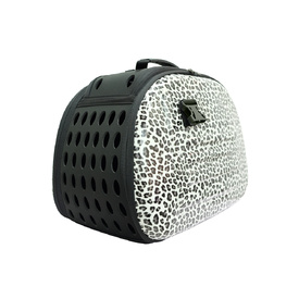 IBIYAYA Classic Foldable Pet Carrier with Multiple Access Points - Safari Leopard image 5