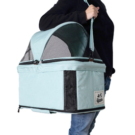 Ibiyaya Travois Tri-fold Pet Travel Stroller System - Spearmint image 5