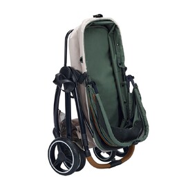 Ibiyaya Retro Luxe Folding Pet Stroller for Pets up to 30kg - Soft Sage  image 5