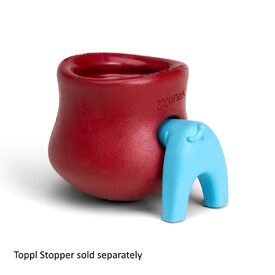 West Paw Toppl Treat Dispensing Wobbling Dog Toy & Food Bowl - Holiday Colours image 5