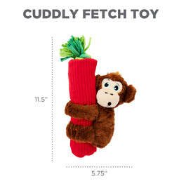 Outward Hound 3-in-1 Tug & Toss Dog Toy - Cuddly Climbers Monkey image 5
