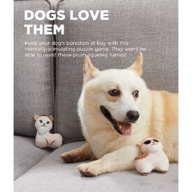 Outward Hound Hide-A-Llama Plush Dog Puzzle with 3 Squeaker Toys  image 5