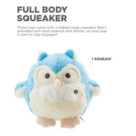 Outward Hound Durable Plush Dog Toy - Howling Hoots image 5