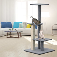 Cat Tree 124cm Trees Scratching Post Scratcher Tower Condo House Furniture Wood Steps image 5