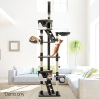 Cat Tree 260cm Trees Scratching Post Scratcher Tower Condo House Furniture Wood image 5