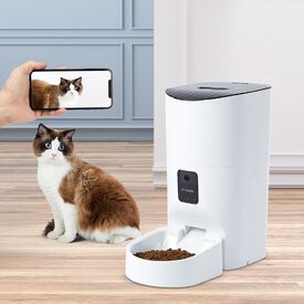 Smart Pet Feeder Camera Dog Cat Automatic Food Dispenser Portable Remote Bowl image 5