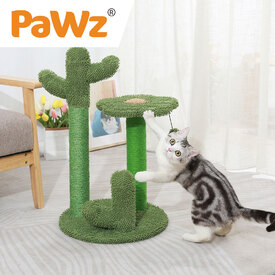 PaWz Cat Tree Scratching Post Cactus Shape Cat Scratcher Furniture Condo Tower image 5