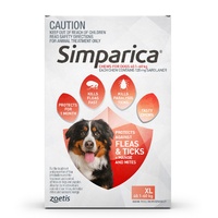 Simparica Flea & Tick Tablets for Extra Large Dogs 40.1-60kg - Red 6-Pack image 5