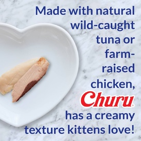 Inaba Kitten Churu Meal Topper Treat - Creamy Tuna Recipe 24 x 10g Tubes image 5