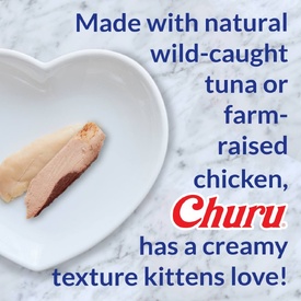 Inaba Kitten Churu Meal Topper Treat - Creamy Tuna Recipe 24 x 10g Tubes image 5