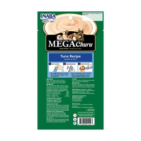 Inaba Dog MEGA Churu Meal Topper Treat - Creamy Tuna Puree - 18 x 48g Tubes image 5