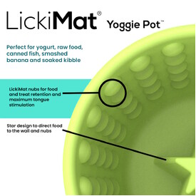 Lickimat Yoggie Pot Slow Feeder Dog Bowl for Wet & Dry Food image 5