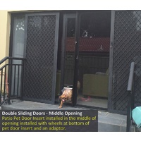 Patiolink Sliding Door Pet Panel Insert & Flap + Locking Bracket for Doors up to 2.1m image 5