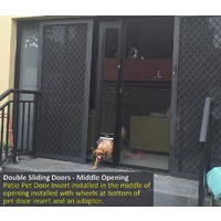 Patiolink Sliding Door Pet Door Panel Insert & Flap includes Locking Bracket for Doors up to 2.1m image 5