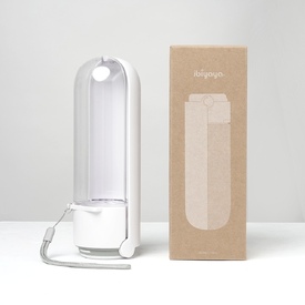 Ibiyaya PupOasis Fold & Go Dog Water Bottle in White or Lavender image 5