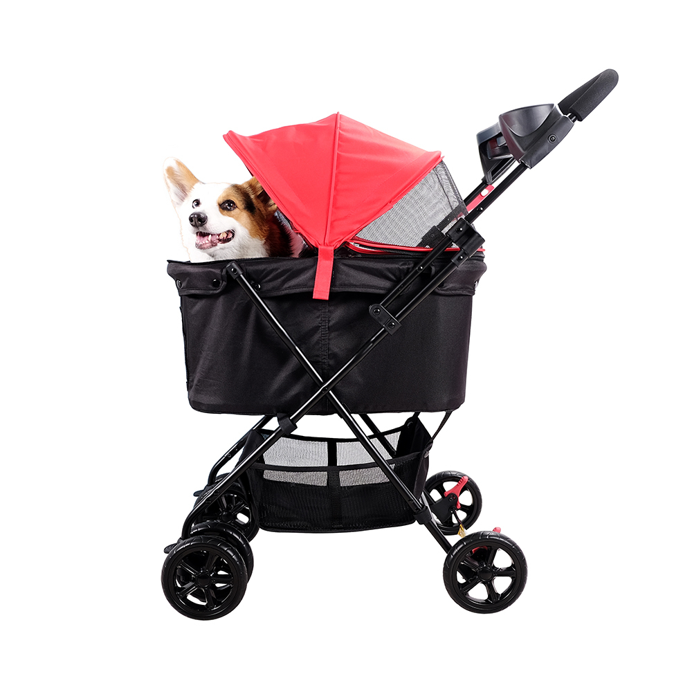 Ibiyaya Easy Strolling Pet Buggy for Cats & Dogs up to 20kg - Rouge Red image 6