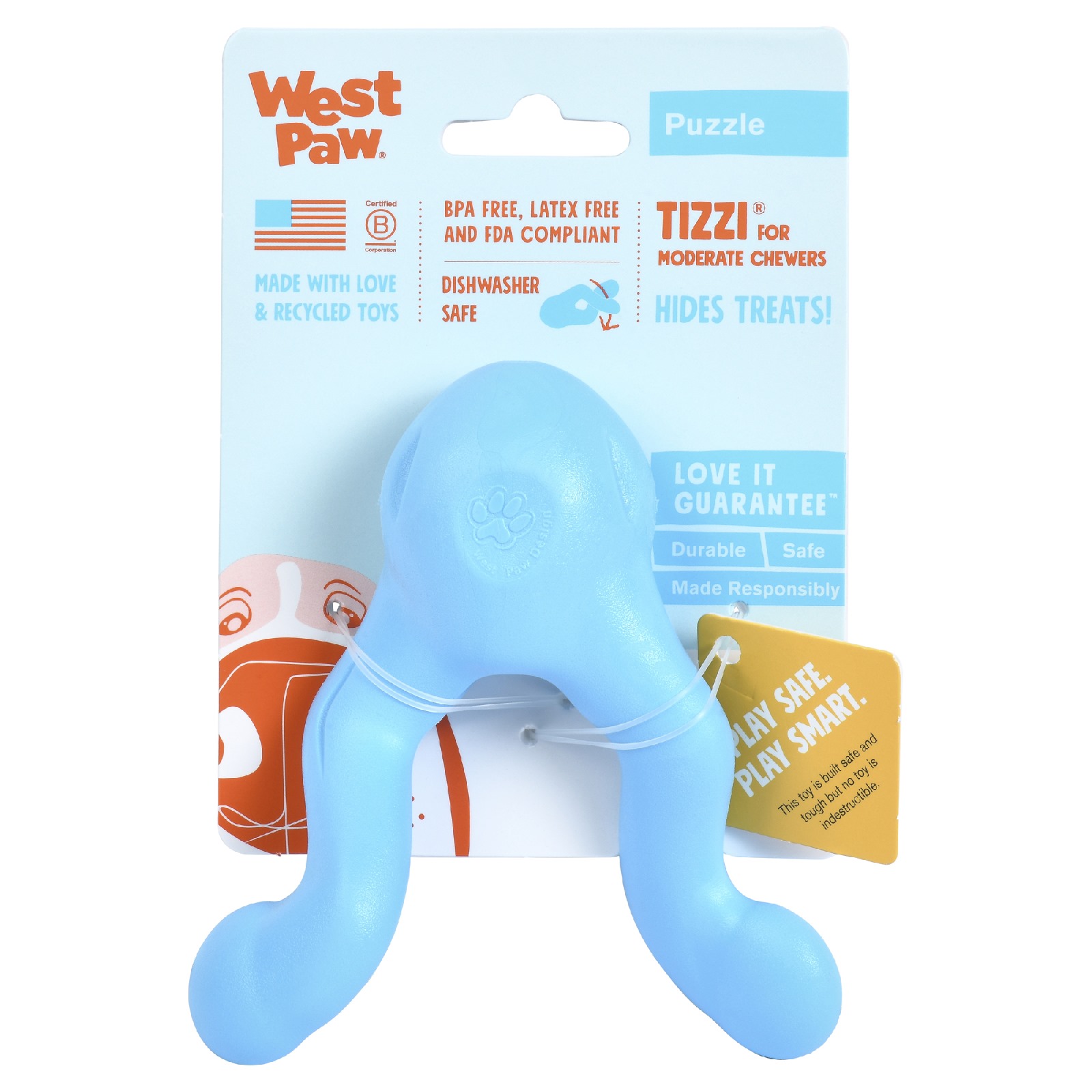 West Paw Tizzi Treat & Tug Toy for Tough Dogs image 6