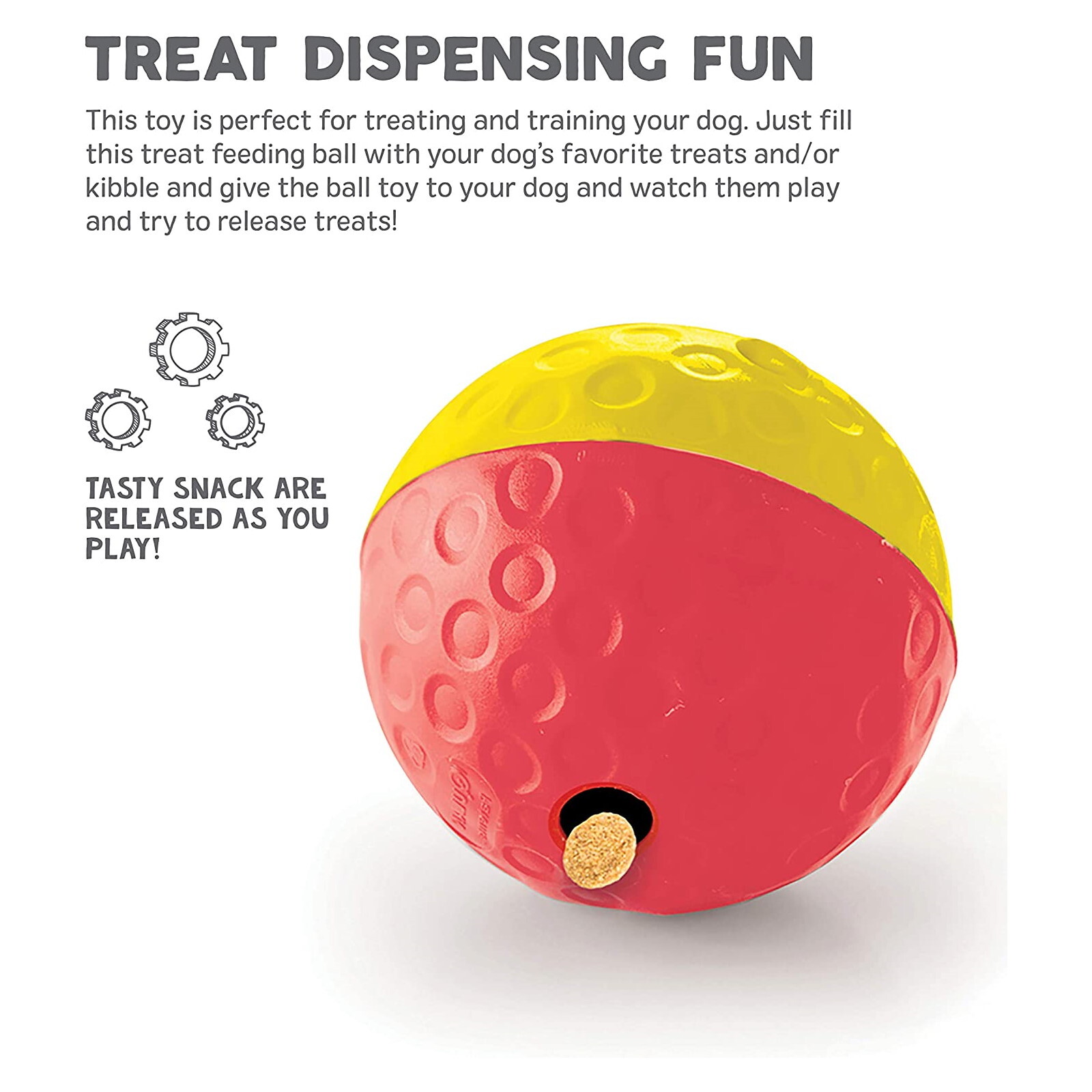 Nina Ottosson Treat Tumble Toy & Food Dispenser Dog Ball image 6