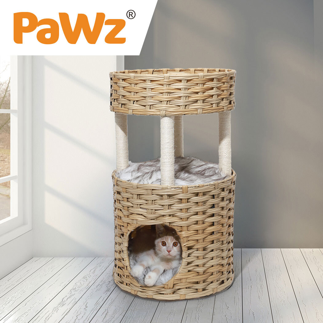 PaWz Cat and Small Dog Enclosed Pet Bed Puppy House with Soft Cushion image 6