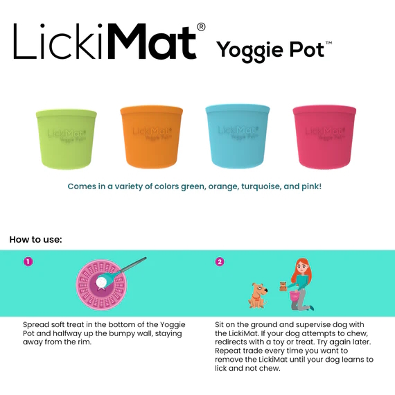 Lickimat Yoggie Pot Slow Feeder Dog Bowl for Wet & Dry Food image 6