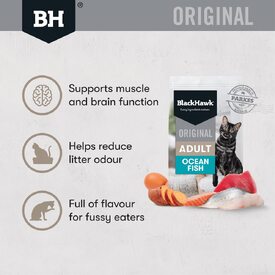 Black Hawk Original Dry Cat Food Ocean Fish image 6