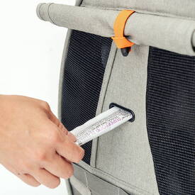 Ibiyaya Adventure Cat & Small Dog Carrier Backpack - Grey-Green image 6