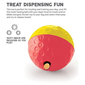 Nina Ottosson Treat Tumble Ball Toy for Cat or Dog - Small (Blue/Yellow) image 6