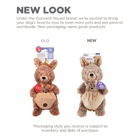 Charming Pet Pouch Pals Plush Dog Toy - Kangaroo with Baby Joey image 6