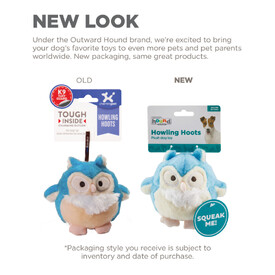 Outward Hound Durable Plush Dog Toy - Howling Hoots image 6