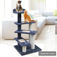 Cat Tree 100cm Trees Scratching Post Scratcher Tower Condo House Furniture Wood Steps image 6