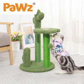 PaWz Cat Tree Scratching Post Cactus Shape Cat Scratcher Furniture Condo Tower image 6