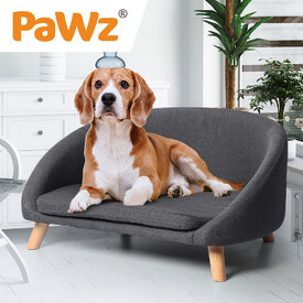 PaWz Luxury Pet Sofa Chaise Lounge Sofa Bed Cat Dog Beds Couch Sleeper Soft Grey image 6