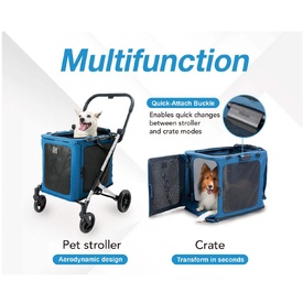 BigBuddy 2-in-1 Pet Stroller & Crate Combo | Versatile, Comfortable, and Durable image 6
