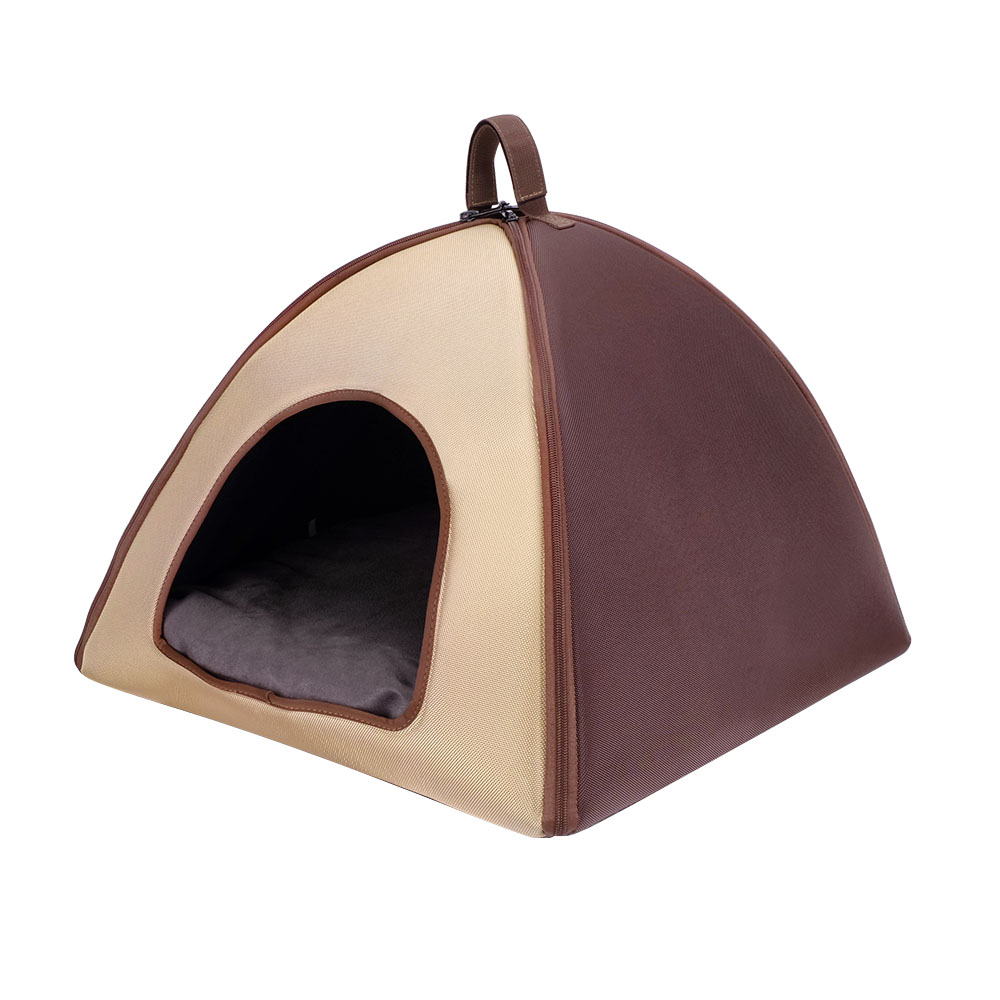 Ibiyaya Little Dome Plush Pet Tent Cave Bed for Cats and Small Dogs image 7