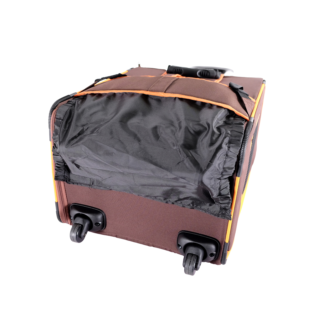 Ibiyaya New Liso Backpack Parallel Transport Pet Trolley- Orange/Brown image 7