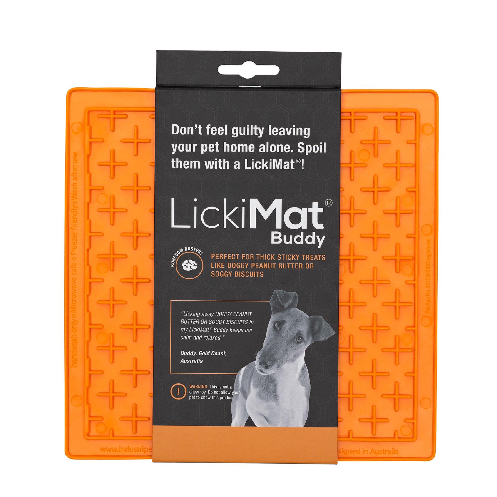 Boredom Busters Licking Mat Indulge Orange