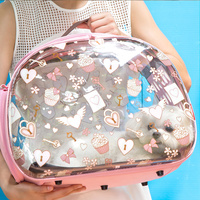 Ibiyaya Transparent Pet Carrier - Pink Valentine image 7