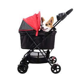 Ibiyaya Easy Strolling Pet Buggy for Cats & Dogs up to 20kg - Rouge Red image 7