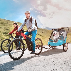 Ibiyaya Happy Pet Stroller Pram Jogger 2.0 - New and Improved w/ Bicycle Attachment image 7