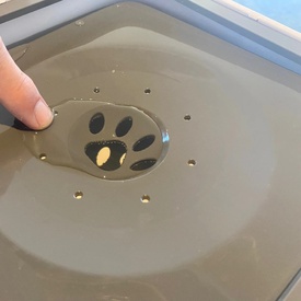 All Fur You Anti Splash Bowl Grey | No Mess Pet Water Bowl 1L image 7