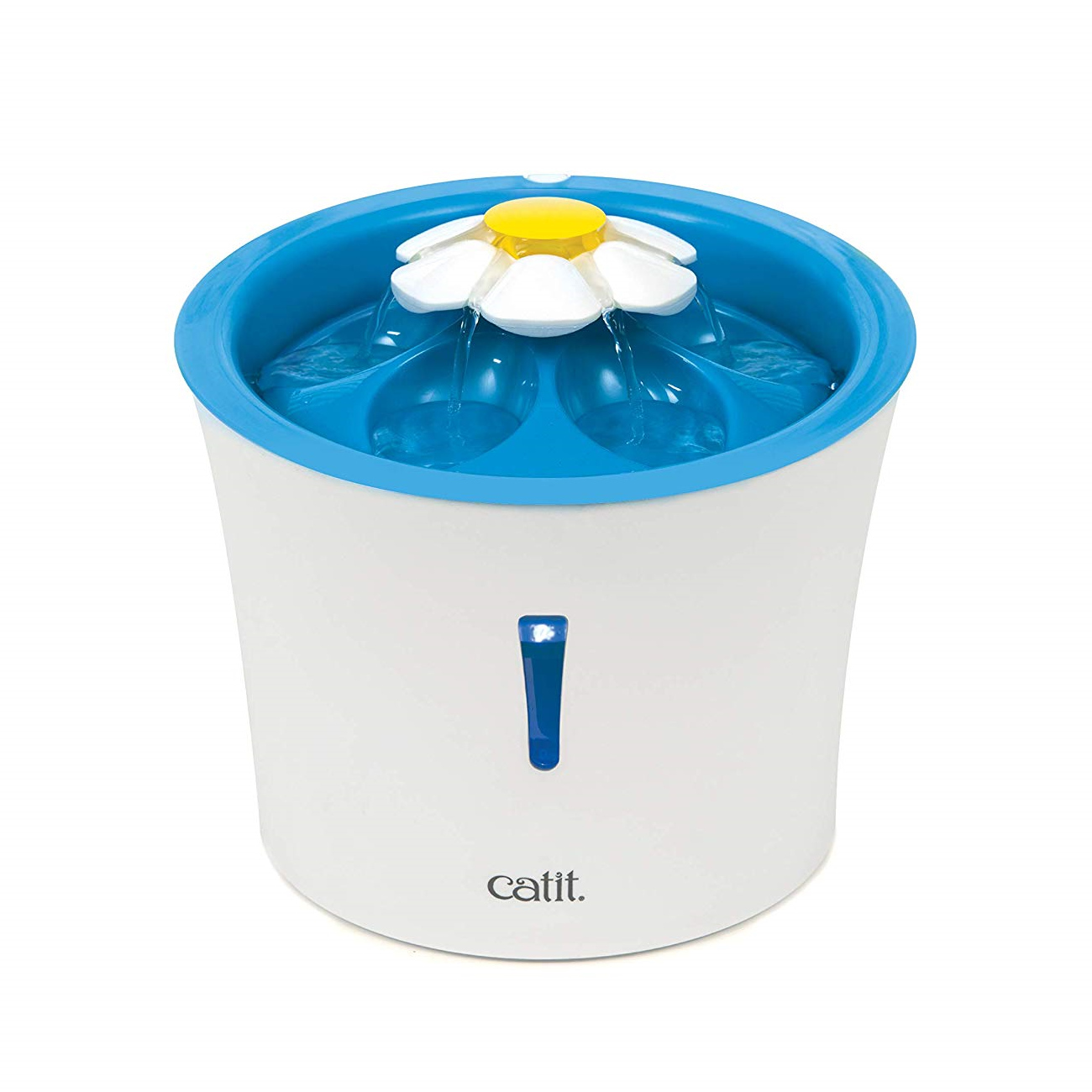 Catit 2 0 Blue LED Flower Water Fountain for Cats Dogs
