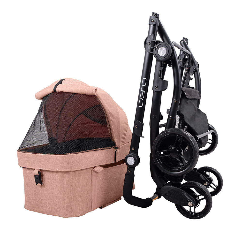 Ibiyaya CLEO Multifunction Pet Stroller & Car Seat Travel System - Coral Pink image 8