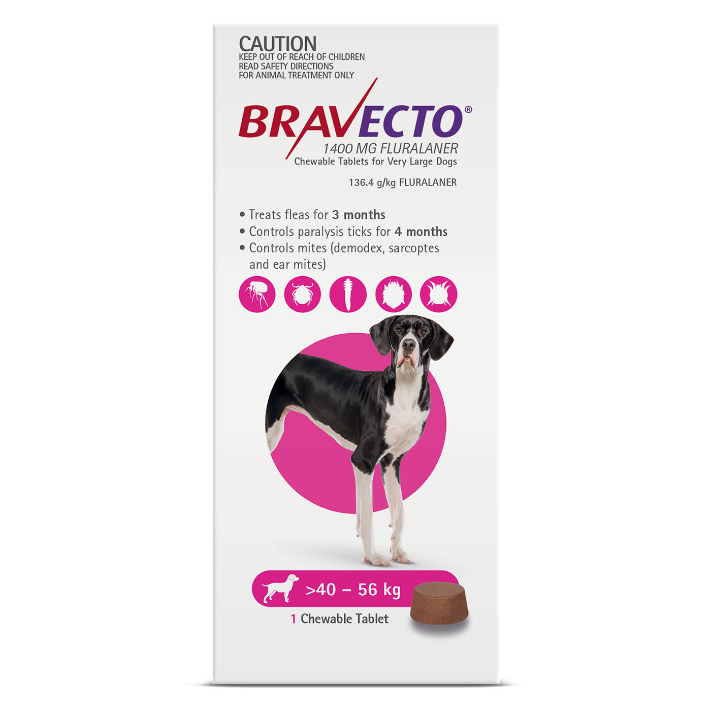 Bravecto Dog 3-Month Single Chew for Flea & Tick Control image 8