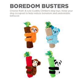 Outward Hound 3-in-1 Tug & Toss Dog Toy - Cuddly Climbers Panda image 8