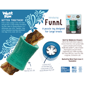 West Paw Funnl Dog Treat & Chew Hiding Toy for Moderate Chewers image 8